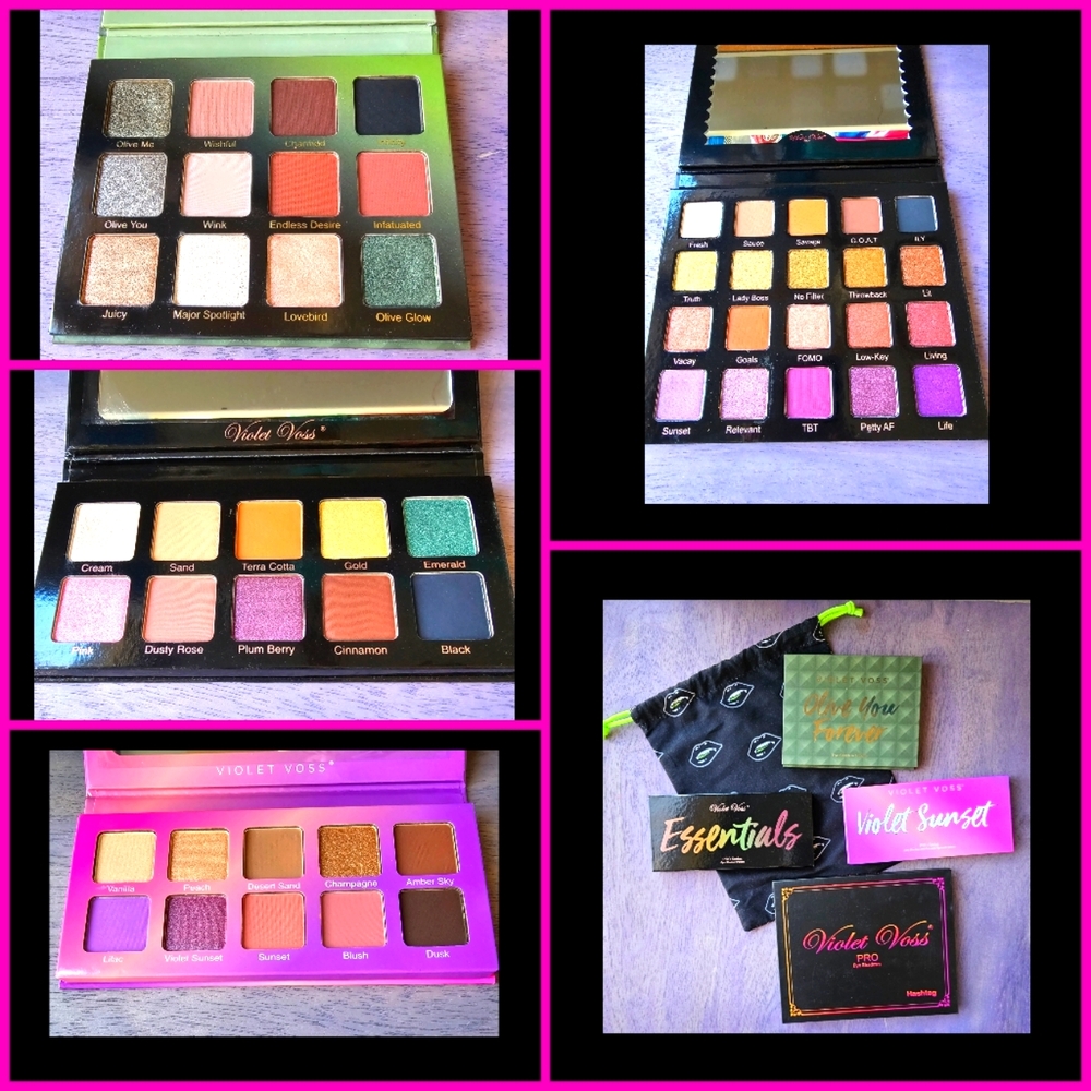 Violet Voss Eye Shadow Palette Bundle - 4 Palettes & Bonus Bag!